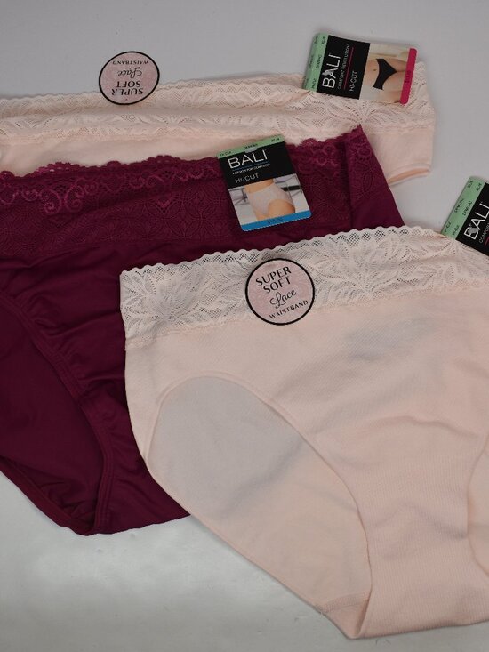 Bali Other - Lot Of Three Bali Comfort Revolution Hi-Cut Women's Panties Size XL/8 NWT